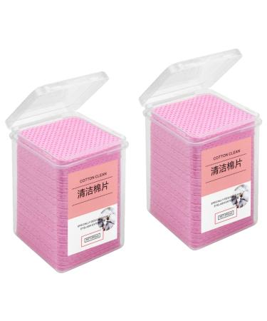 FRCOLOR 800 Pcs Glue Wipes - Glue Remover Cleaning Pads Non-Woven Fabric for Nail Polish & Eyelash - 4.8x4.8cm Pink - International Shipping Available - Buy Online on SooperMarket.com