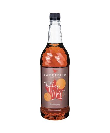 Sweetbird Toffee Nut Syrup (1 Litre) - Vegan Friendly Toffee Nut Syrup Only