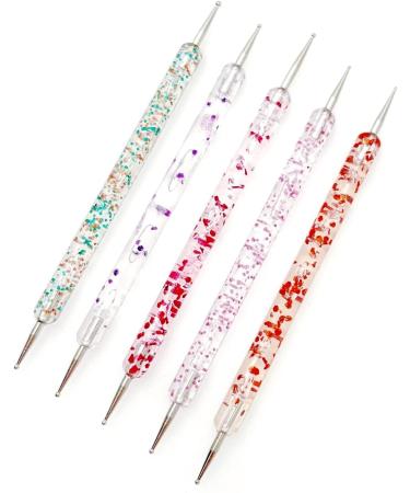 JZK 5pcs Gel Nail Dotting Pen Set - Double-Ended Nail Dotter for Nail Art Design & Painting - Buy Online on SooperMarket.com