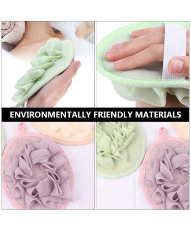 4pcs Pure Color Bath Flower Balls - Loofah Sponges & Body Brushes for Relaxing Showers | High-Quality PE Mesh Back Scrubber - Buy Online on SooperMarket.com