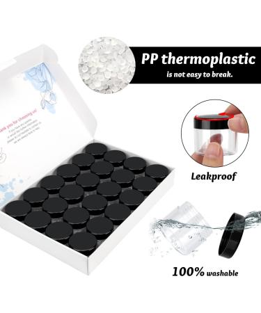 Belicoo 24 Pack 20ml Empty Black Cream Cans - Perfect for Lotion Cosmetics & Shampoo - Buy Online on SooperMarket.com