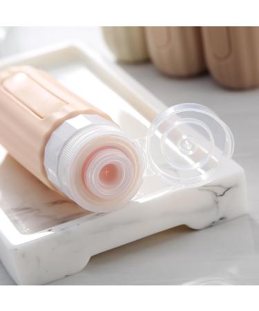 Travel Bottles for Toiletries - TSA Approved Silicone 3oz Leak Proof BPA Free 4 Pack - Perfect Travel Accessories for Shampoo Body Wash Lotion & Soap - Buy Online on SooperMarket.com