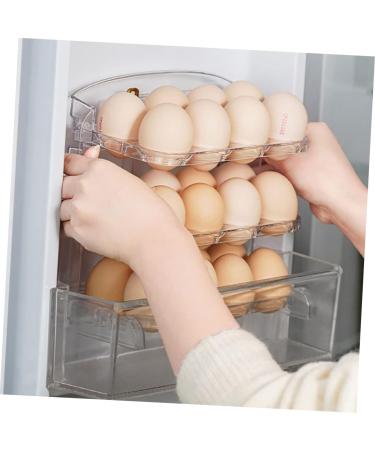 OSALADI Kitchen Accessories 3pcs Egg Storage Box Egg Holder for Fridge Eggs Egg Holder for re-usable - Buy Online on SooperMarket.com