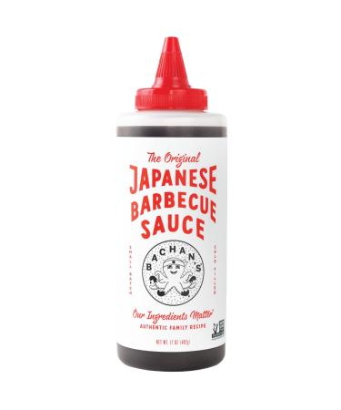 Bachan's - The Original Japanese Barbecue Sauce, 17 Ounces. Small Batch, Non GMO, No Preservatives, Vegan and BPA free. Condiment for Wings, Chicken, Beef, Pork, Seafood, Noodle Recipes, and More.
