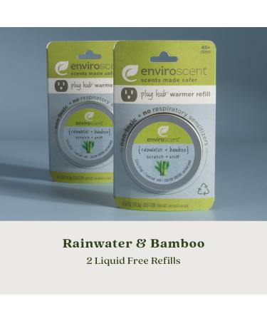 Enviroscent Non-Toxic Air Freshener Refills - Rainwater & Bamboo | Essential Oil Plug-In Refills | Long Lasting Home Fragrance - 90+ Days | 2 Liquid Pod Refills - Buy Online on SooperMarket.com