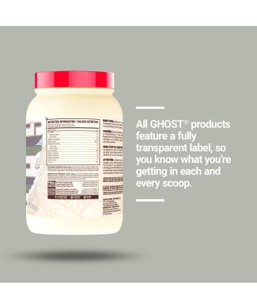 GHOST Vegan Protein Powder - 2lb 20g of Protein - Plant-Based Pea & Organic Pumpkin Protein - Post Workout & Nutrition Shakes Smoothies & Baking - Soy & Gluten-Free (Banana Pancake Batter) - Buy Online on SooperMarket.com
