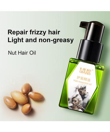 Hair Oil for Frizz Control - 70ml Fast-Acting Dry Hair Care Oils Hair Softening Products for Business Trips Hair Salon Home Traveling Vacation Outing Kirdume - Buy Online on SooperMarket.com