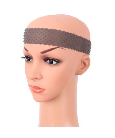 MapofBeauty Non Slip Silicone wig Grip Band Headband Hold Wig Sports Yoga (Black)