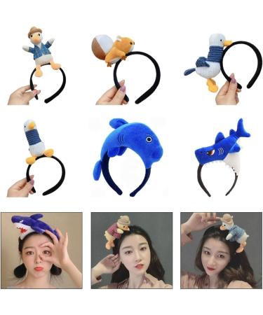 JSGHGDF 3D Animal Hairhoop Christmas Party Girl Face Washing Kids Funny Headpieces Sq - Buy Online on SooperMarket.com