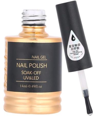 Nail Transfer Adhesive 14ml - Nail Art Glue for Gel Manicures - Transfer Foil Sticker Adhesive for Salons & Home Use - Buy Online on SooperMarket.com