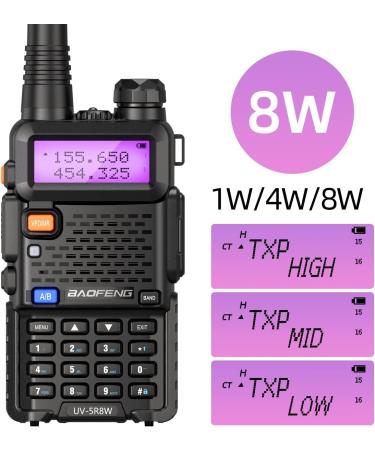 BaoFeng UV-5R 8W High Power Dual Band Two Way Radio Black-1Pack - Buy Online on SooperMarket.com