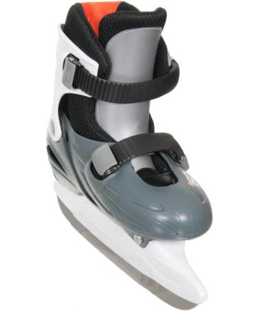 Buy Koenig Tom Nijdam Junior Adjustable Ice Hockey Skates (Size 30-33) - Grey/White/Orange | International Shipping Available - Buy Online on SooperMarket.com