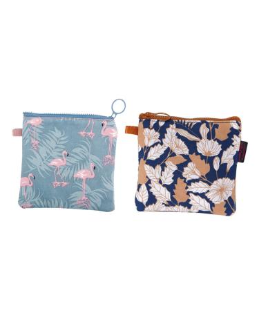 Anneome Menstrual Pad Bag 4pcs Napkin Storage Bag Tampon Storage Bag Organizer Lipstick Pouch Mini Tote Bags Container Mini Cosmetic Bag Outdoor Lipsticks Pouches Storage Bags