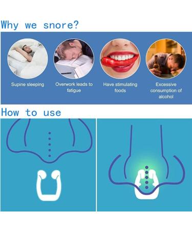 Silicone Magnetic Anti Snoring Clips - Set of 4 | Snore Stopper Nasal Dilator for Men and Women - White - Buy Online on SooperMarket.com