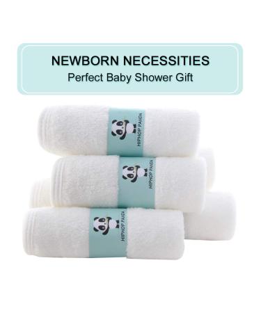 Soft Bamboo Baby Washcloths - 6 Pack 10x10 Inch - 2 Layer Absorbent Towel for Newborns - Gentle Baby Wipes for Delicate Skin - Shower Registry Essential - Buy Online on SooperMarket.com