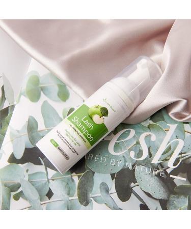 Lunamoon Eyelash Shampoo - Foam Cleanser for Eyelash Extensions | Soft 60ml Apple Formula for Oil & Makeup Removal - Buy Online on SooperMarket.com