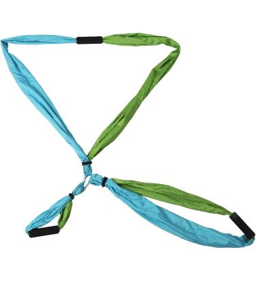 Cocoarm Anti-Heavy Aerial Yoga Hammock Fitness Swing with Straps Handles & Instructions | Sky Blue & Fruit Green - Buy Online on SooperMarket.com