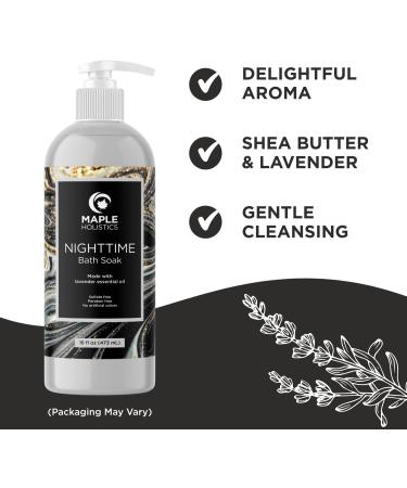 Luxury Nighttime Bubble Bath for Women - Lavender Aromatherapy Sleep Soak with Shea Butter - Vegan Formula - Sulfate, Paraben, and Phthalate Free - 16 Fl Oz - Buy Online on SooperMarket.com