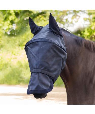 WALDHAUSEN Premium fly mask Space with ear and nose protection black WB WB black