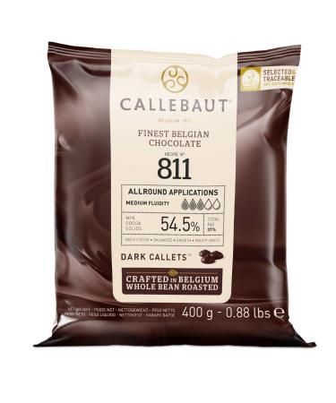 Callebaut Finest Belgian Dark Chocolate Brown 400 g 400 g (Pack of 1)