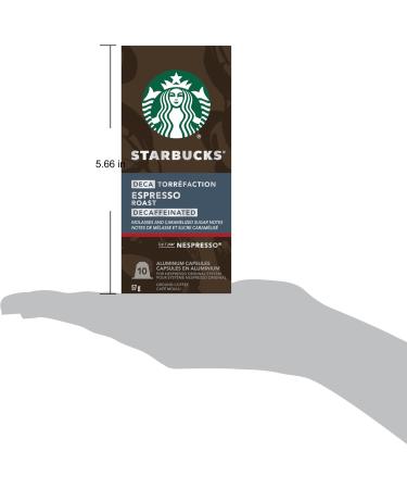 Starbucks by Nespresso Decaf Espresso Roast Nespresso Coffee Capsules Original Line Compatible 10 Nespresso Coffee Pods - Buy Online on SooperMarket.com