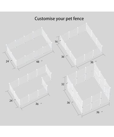HOMICKER Pet Playpen: Portable Small Animals Fence for Guinea Pigs, Bunny, Ferrets, Hamsters, Puppies and more - Buy Online on SooperMarket.com