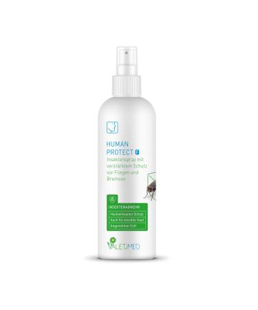 Valetumed Human Protect F 100 ml highly effective protection against flies and brakes also suitable for sensitive skin extremely productive pleasant fragrance long effect time