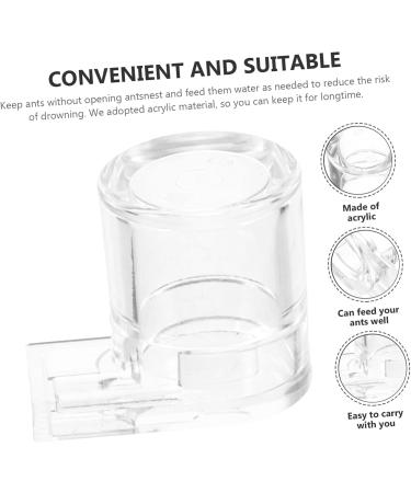 Minkissy Ant Farm Set - 2 Piece Ants Water Feed Station for Ants Nest | Observatory for Anthill Colony - Ideal for Scientific Education and Agriculture - Buy Online on SooperMarket.com