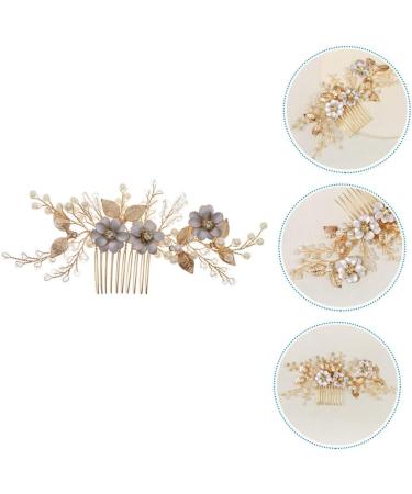 Mikinona Bead Hair Comb Bridal Hair Accessories Bridal Hair Side Comb Delicate Hair Comb Female Head Decor Hair Accessory Hair Decor for Wedding Exquisite Hair Comb Bridal Hair Decor - Buy Online on SooperMarket.com