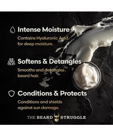 Beard Struggle Alfheim's Forests Beard Cream for Men | Moisturizer & Softener with Avocado & Jojoba Oils - Itch Relief & Hydration - 50g - Buy Online on SooperMarket.com