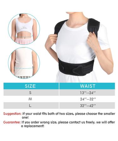 Yosoo Health Gear Kids Posture Corrector - Spinal Support Brace for Improved Posture and Pain Relief - Size L (Waist 32-42) - Buy Online on SooperMarket.com