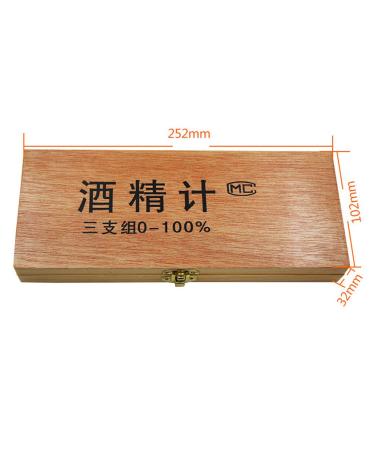 Box of 3Pcs Spirit Alcohol Meter Hydrometer 0-40% 0-70% 0-100% - Buy Online on SooperMarket.com