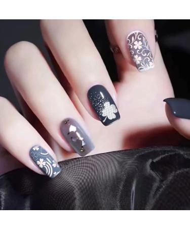 Wirlsweal Nail Art Template Set - DIY Steel Stamp Plate Kit for Nail Salon Decorations - Buy Online on SooperMarket.com