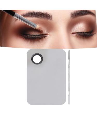 Buy Stainless Steel Mixing Palette & Spatula - Professional Cosmetic Makeup & Nail Art Tools for Perfect Blends | International Shipping Available - Buy Online on SooperMarket.com