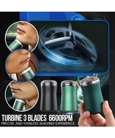 Buy Mini Electric Razor for Men - Portable Rechargeable & Washable Electric Shaver in Ink Green - Buy Online on SooperMarket.com