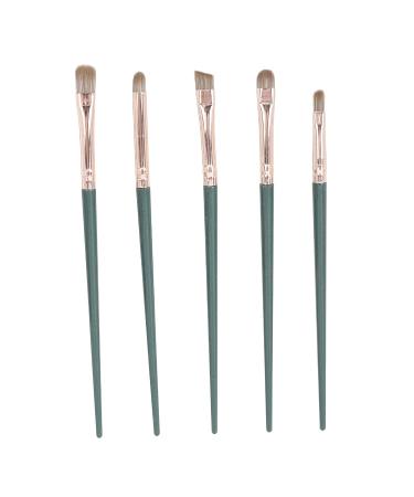 Complete 14-Piece Cosmetic Brush Kit for Sensitive Skin | Includes PU Bag | Green Eyeshadow & Foundation Tools | Worldwide Shipping - Buy Online on SooperMarket.com