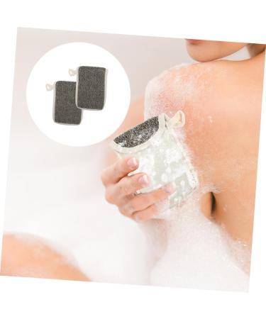 CANIGHT 2pcs Black Linen Soap Bag Cleaning Scrubber Soap Exfoliating Pouch Soap Scrubber Pouch Bubble Flax - Buy Online on SooperMarket.com