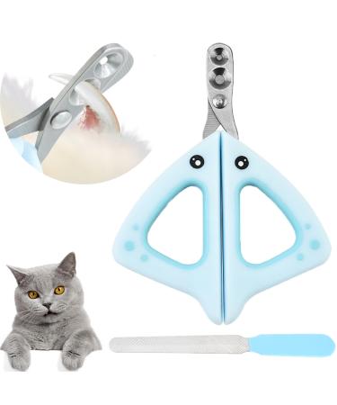 Bsitsss claw scissors cats with protection cat claws tailor with 2mm & 4mm hole cats nail scissors professional cats claw cutter cat nail clipper for small dog puppies cats with file (blue)