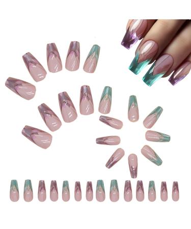 Press on Nails for Women - Irregular Multipurpose False Nails | Portable Supplies Cute False Nails for Holiday Dates Family Gatherings