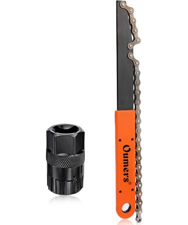Oumers Bike Chain Tools Kit - Rotor Lockring Removal Wrench & Chain Whip + Cassette/Bicycle Flywheel Remover - Sprocket Tool Pack - Buy Online on SooperMarket.com
