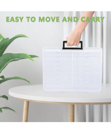 IDekooror 5x7 Photo Case - Clear Photo Box Storage and Craft Keeper | 18 Inner Photo Organizers for Greeting Cards | Extra Large Size - Buy Online on SooperMarket.com