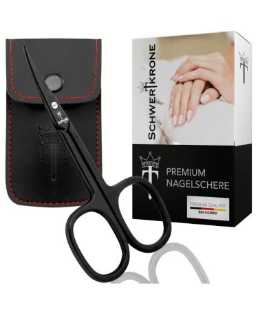 Schwertkrone nail scissors cuticle scissors Solingen Made in Germany with case (cuticle scissors)