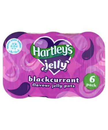Hartley's Blackcurrant Flavour Jelly Pots 6 x 125g