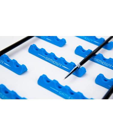 Game Envy Art Brush and Hobby Tool Holder 6-Slot - Soft Rubber Stays Put - 2-Pack (Black/Blue) - Buy Online on SooperMarket.com