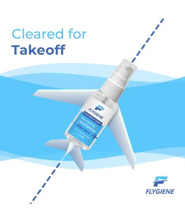 FLYGIENE 2oz Hand Sanitizer (1 Pack) Made in USA | 70% Alcohol + Aloe | TSA Approved Travel Bottles - Buy Online on SooperMarket.com