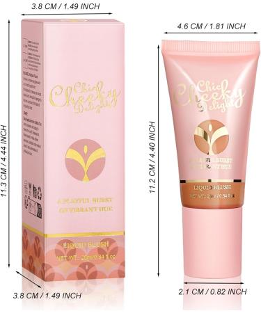 Velvet Liquid Blush - Applicator Detachable Matte Face Blush - Portable Blush Stick with Cushion Applicator for Home Gathering Dating Working Traveling Acime 01 - Buy Online on SooperMarket.com