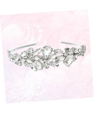 PLAFOPE Wedding Headband Bride Headpieces for Wedding Hair Accessory for Women Rhinestone Hair Accessories Hair Gems for Women Rhinestone Headband Women Hair Accessories Tiara White - Buy Online on SooperMarket.com