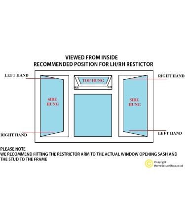 UPVC Window Restrictor Hook - Left Handed Child Safety Lock Catch - Buy Online on SooperMarket.com