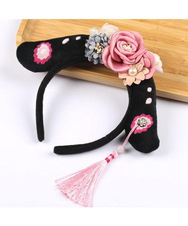 JSGHGDF Ancient Chinese HeadBand Hair Hoop Chinese Style Headband Chinese Girl for Hair Accessories Flat Red - Buy Online on SooperMarket.com