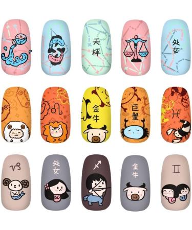 Alexnailart Nail Stamping Plates | Nail Art Templates & Design Tools for Perfect Manicures - SKY 005 - Buy Online on SooperMarket.com